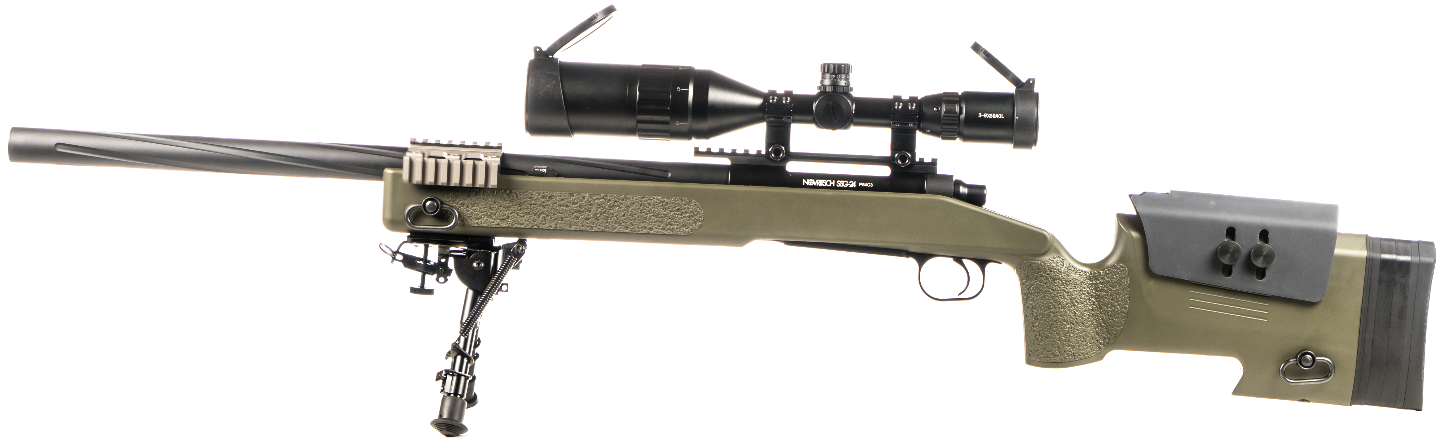 Novritsch Sniper Airsoft Rifle Ssg24 Rail M40 Kit Conversion Scope Bipod.
